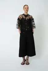 STELLA NOVA SEQUINS MESH BLOUSE - BLACK
