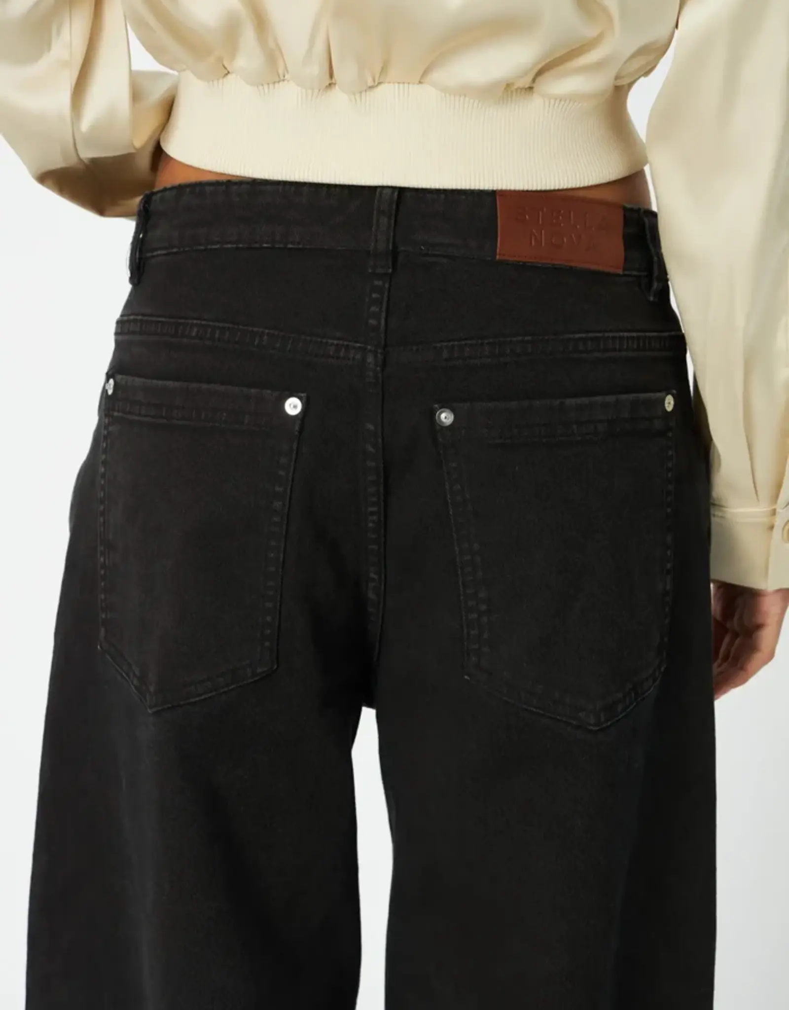 STELLA NOVA BARREL FIT JEANS - ALMOST BLACK
