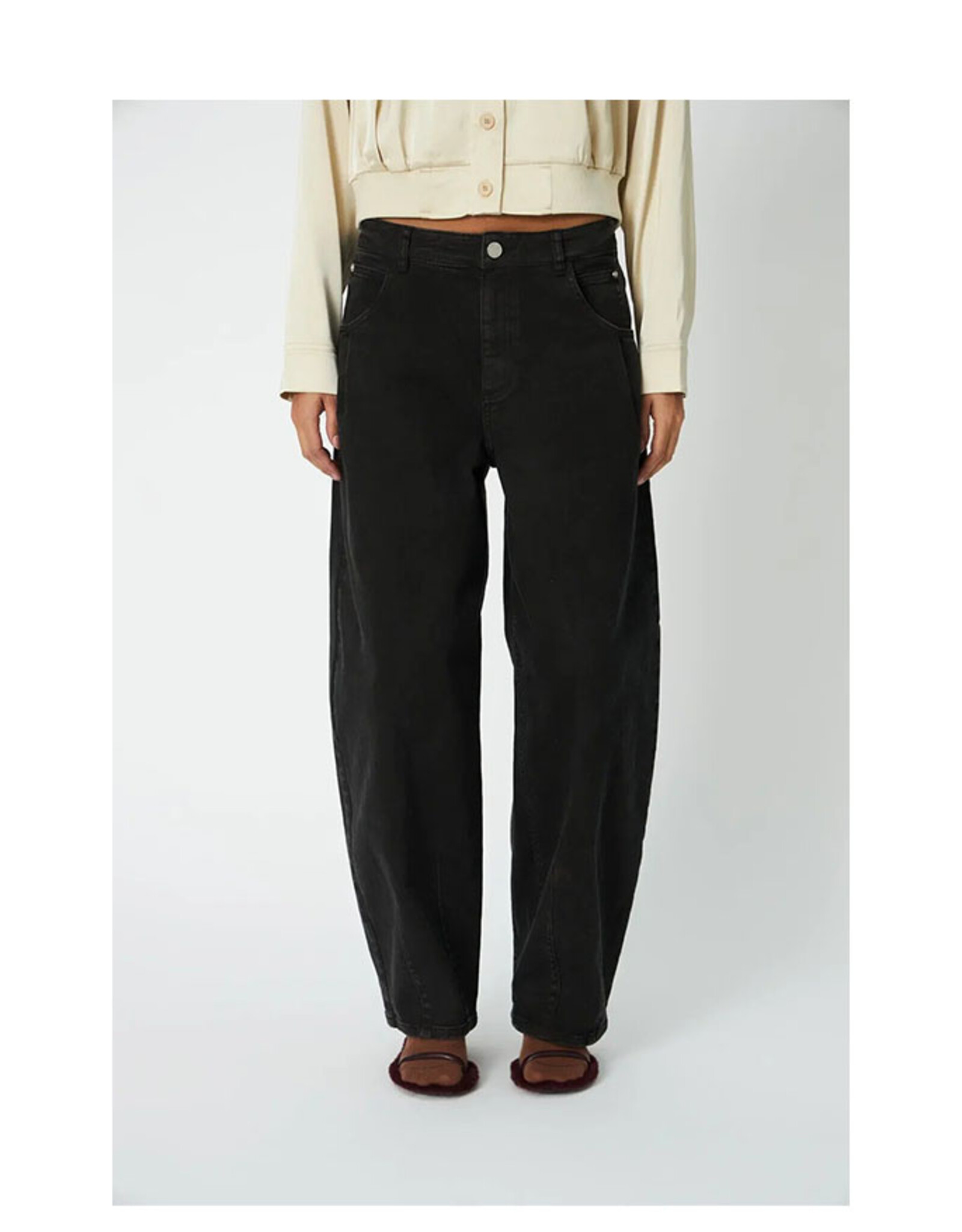 STELLA NOVA BARREL FIT JEANS - ALMOST BLACK