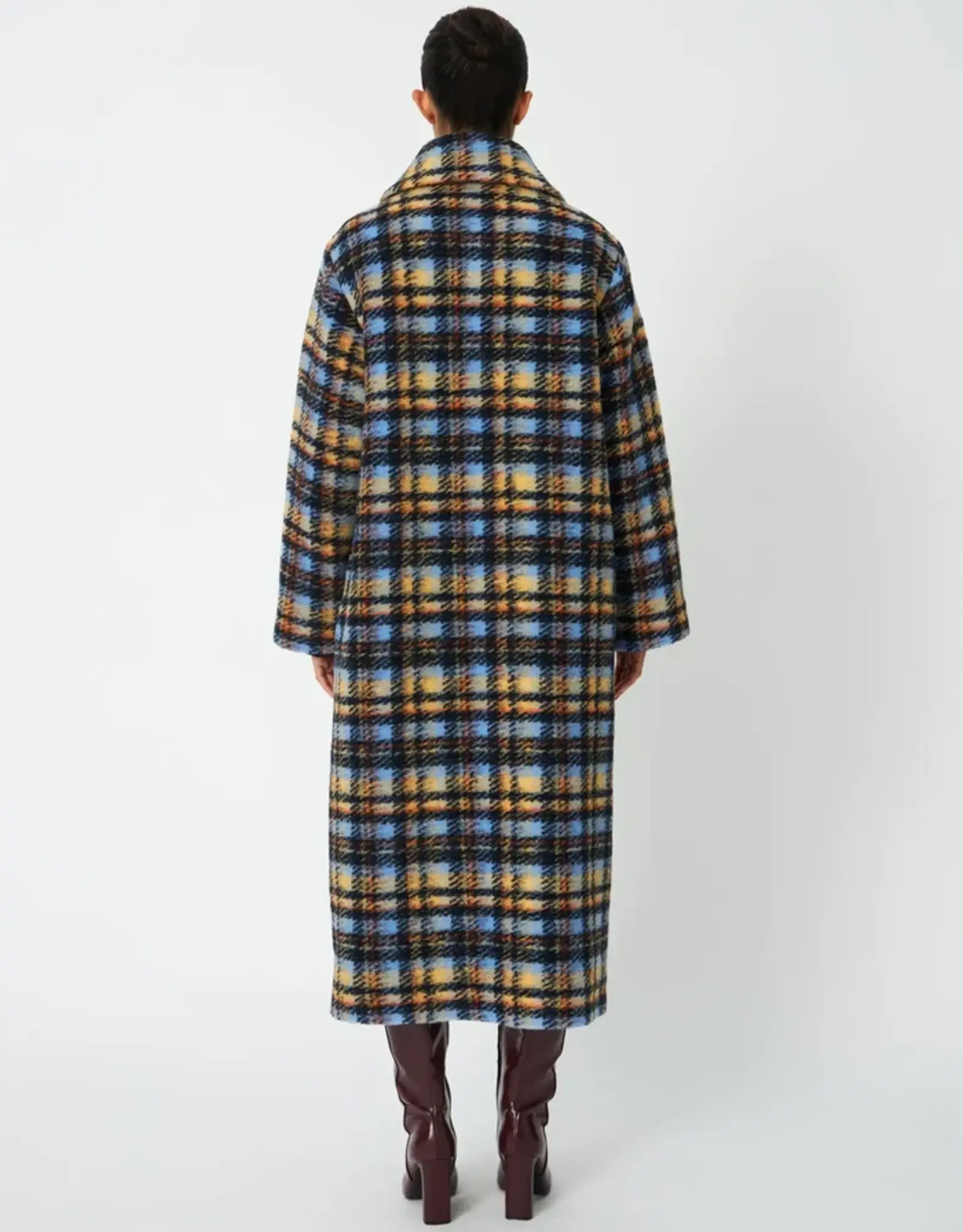 STELLA NOVA LONG COAT - MULTI CHECK
