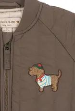 Konges Slojd KONGES SLØJD JUNO TERRY BOMBER JACKET - WALNUT