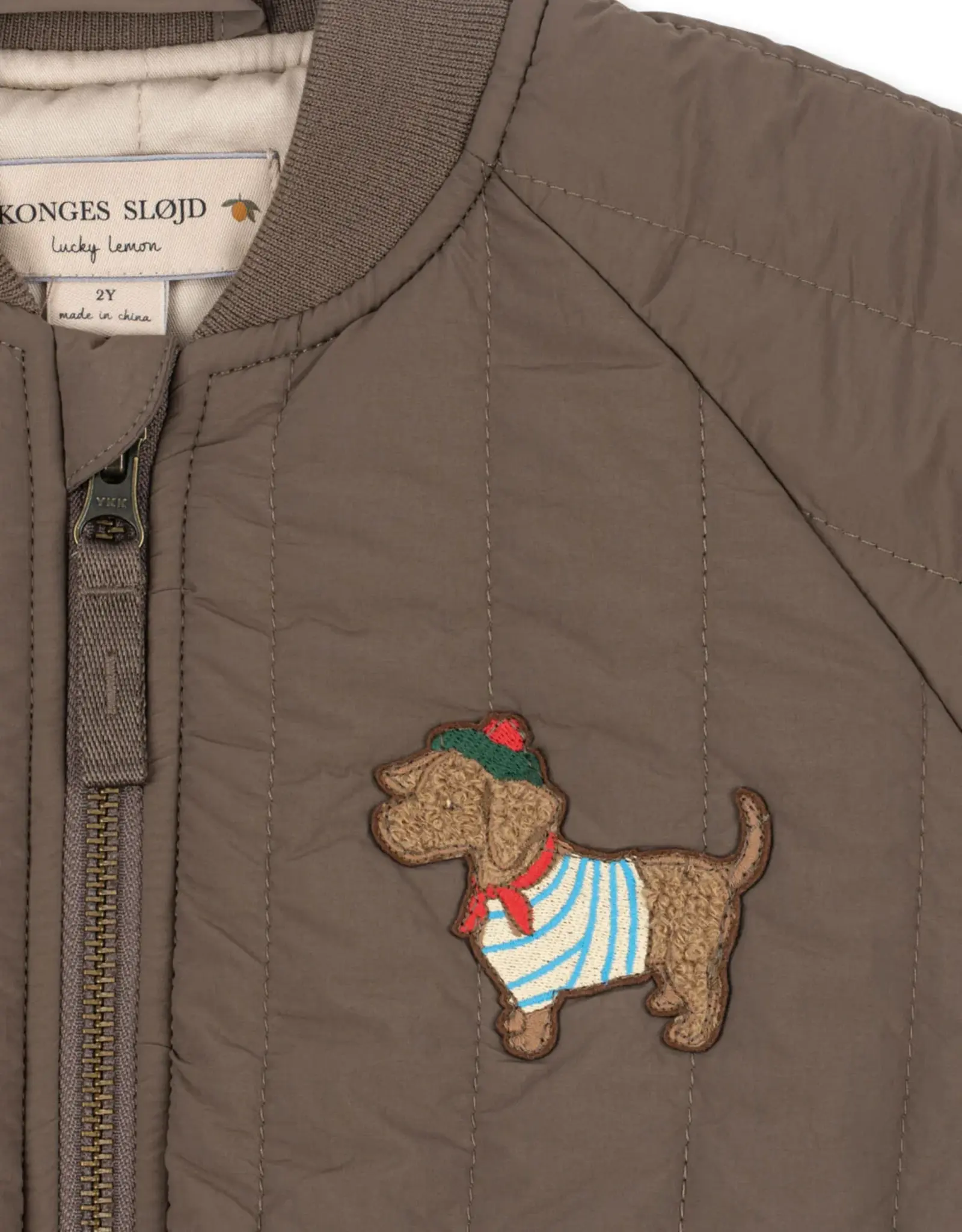 Konges Slojd KONGES SLØJD JUNO TERRY BOMBER JACKET - WALNUT
