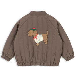 Konges Slojd KONGES SLØJD JUNO TERRY BOMBER JACKET - WALNUT