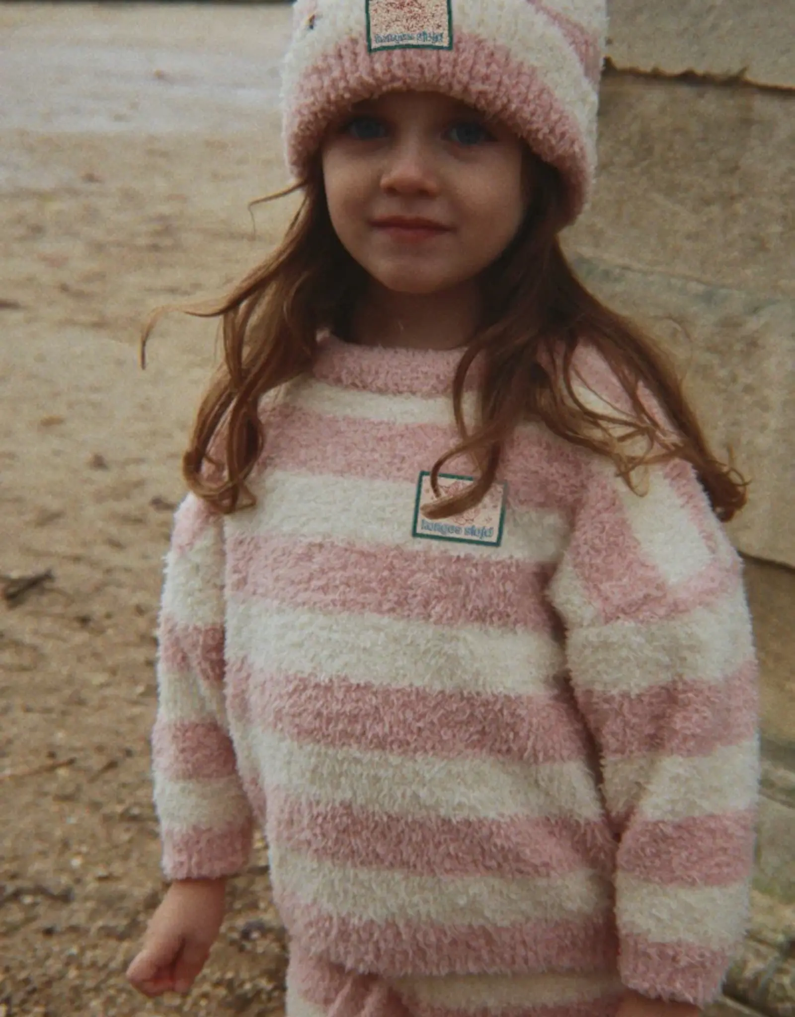 Konges Sløjd KONGES SLØJD SOFTY SWEATER - ROSY STRIPE