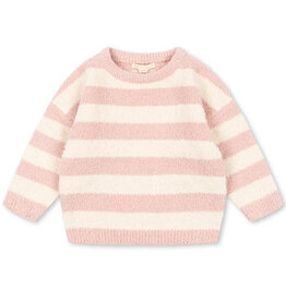 Konges Sløjd KONGES SLØJD SOFTY SWEATER - ROSY STRIPE