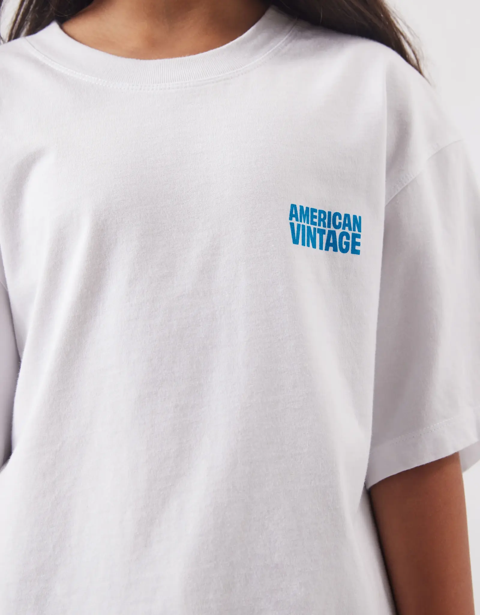 American Vintage AMERICAN VINTAGE GIXY SS TSHIRT - WHITE