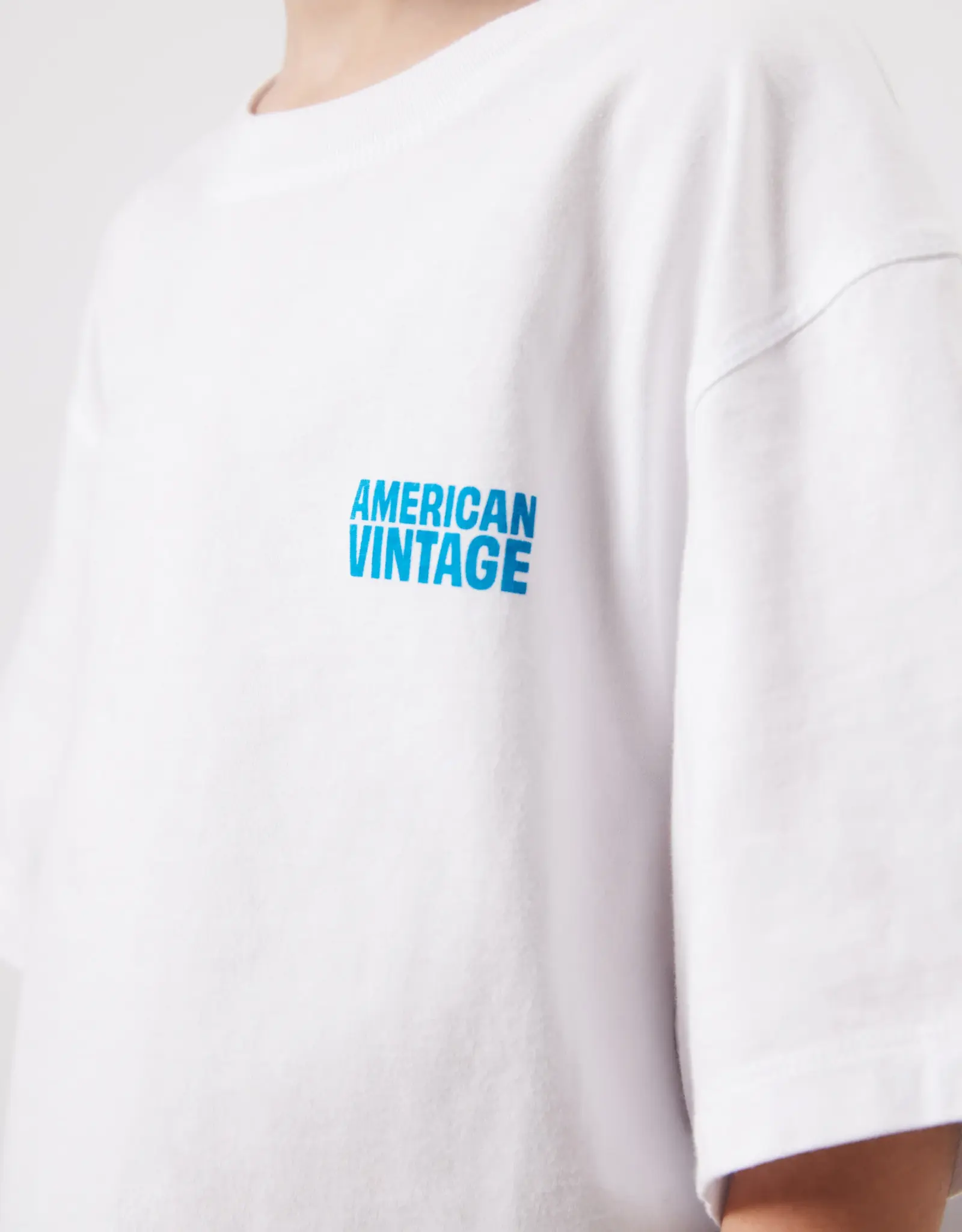 American Vintage AMERICAN VINTAGE GIXY SS TSHIRT - WHITE