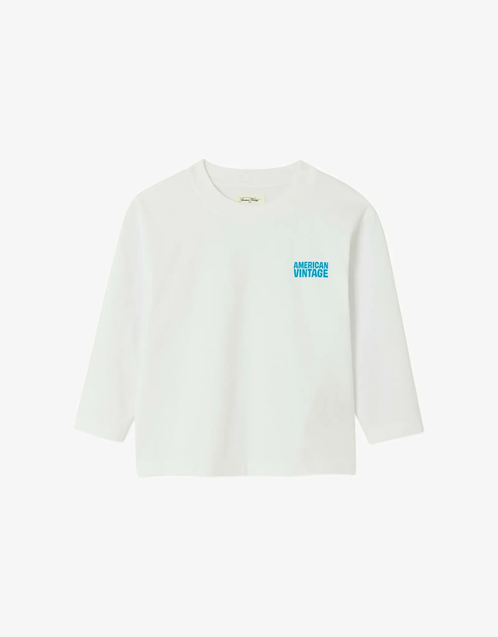 American Vintage AMERICAN VINTAGE GIXY LS TSHIRT - WHITE