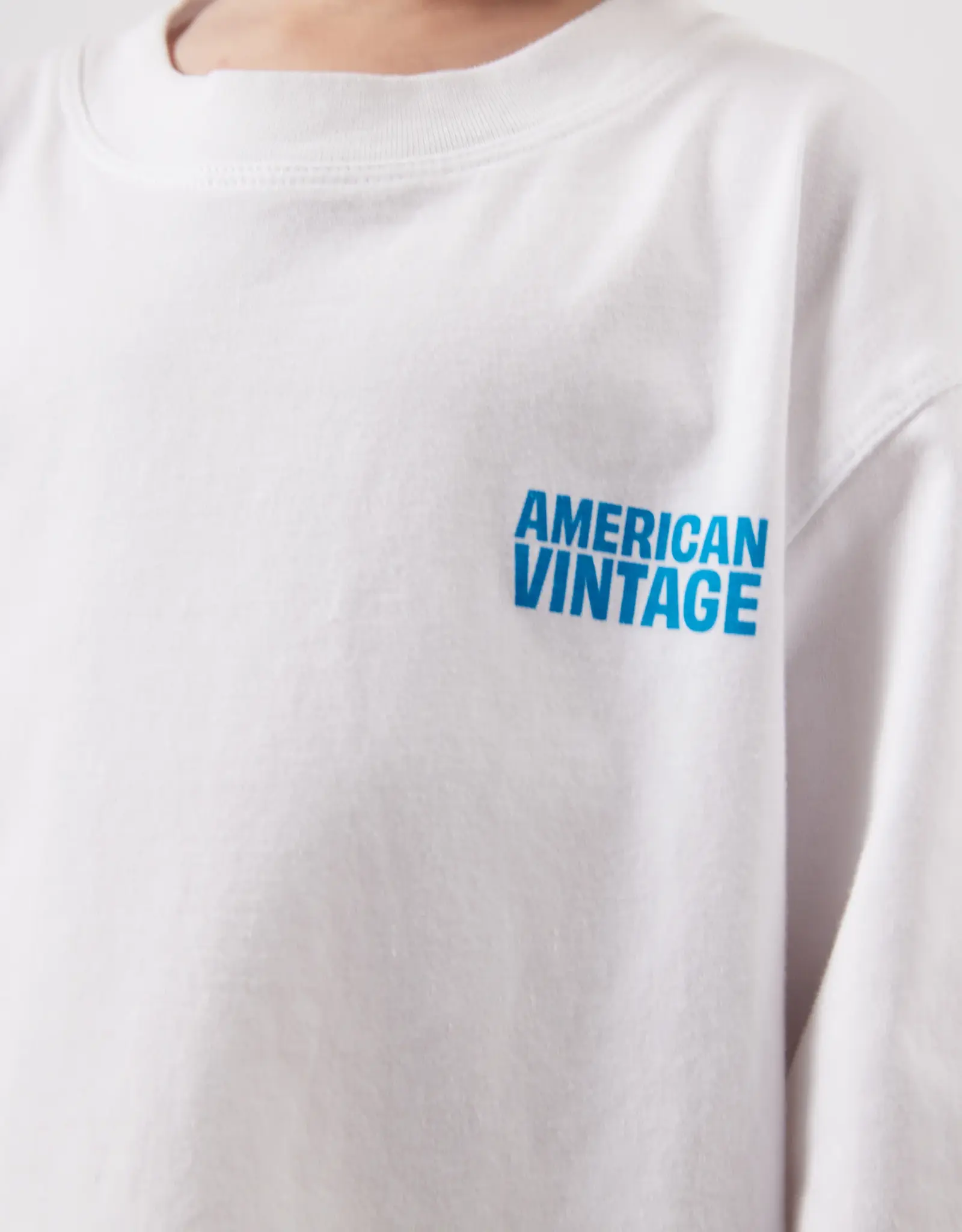 American Vintage AMERICAN VINTAGE GIXY LS TSHIRT - WHITE