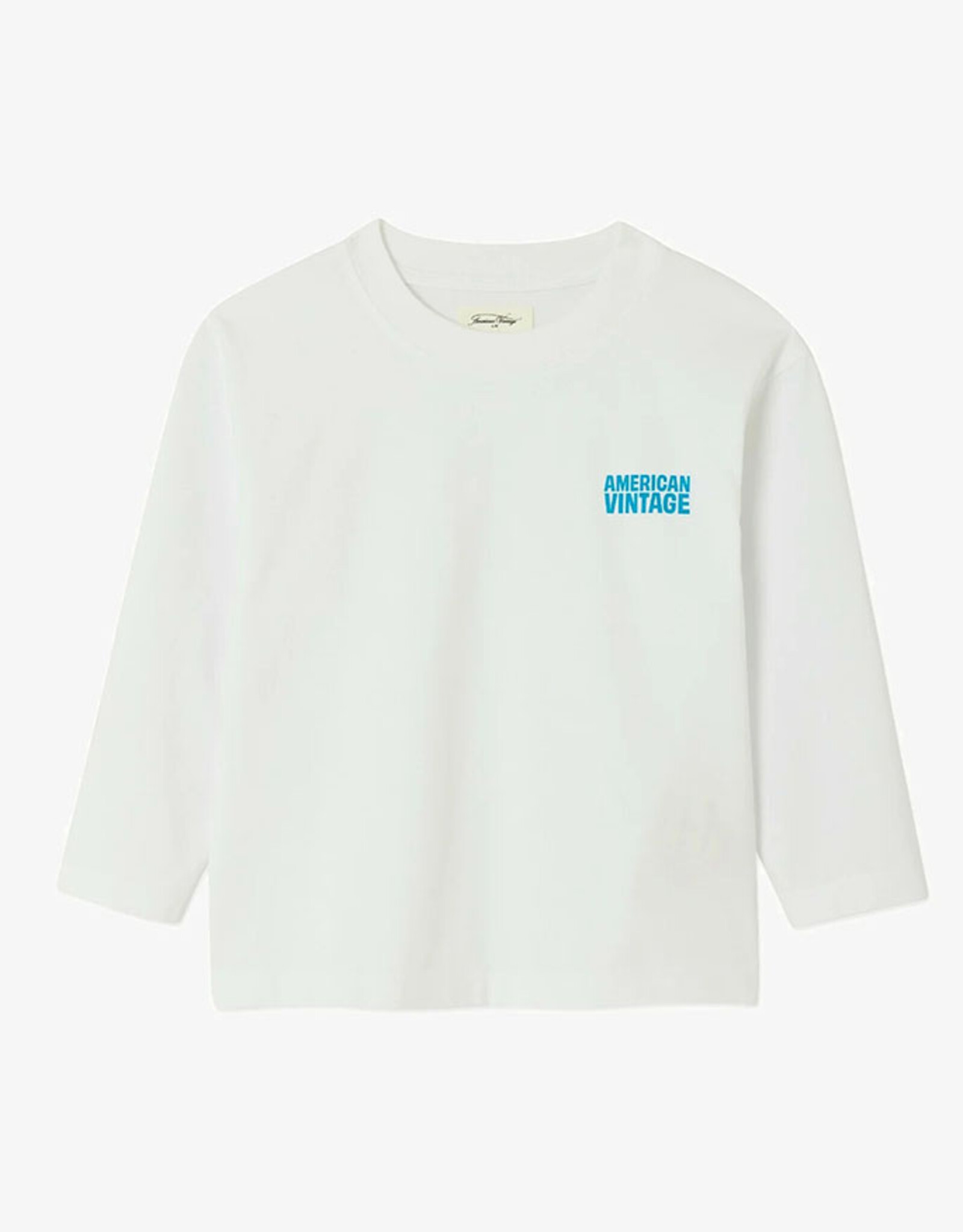 American Vintage AMERICAN VINTAGE GIXY LS TSHIRT - WHITE