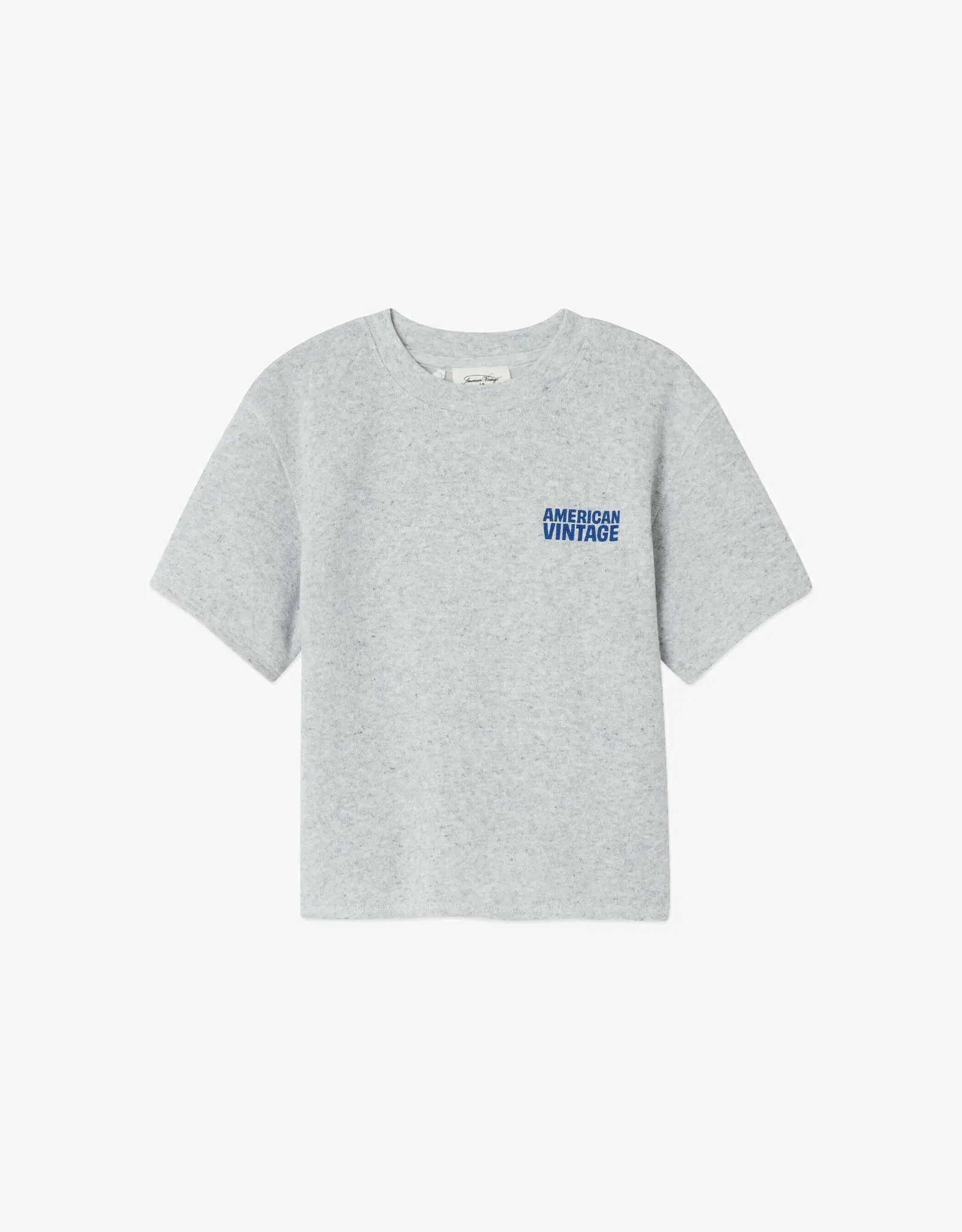 American Vintage AMERICAN VINTAGE EVONA SS SWEATSHIRT - GREY MELANGE