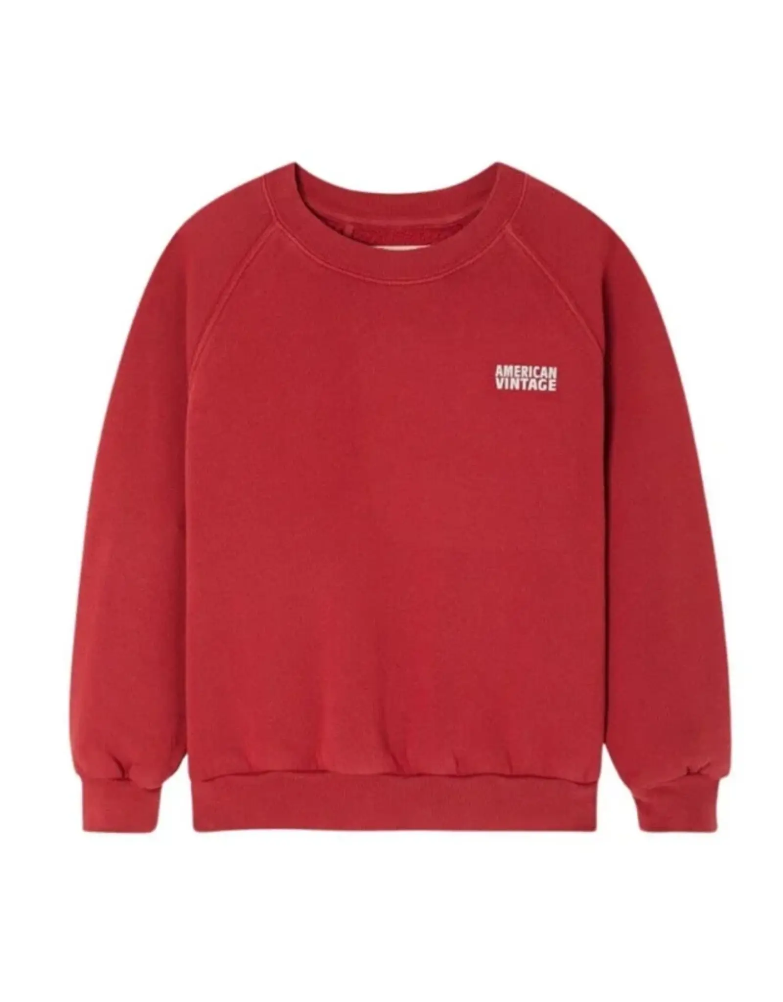 American Vintage AMERICAN VINTAGE CERISE SWEATER - VINTAGE CHERRY