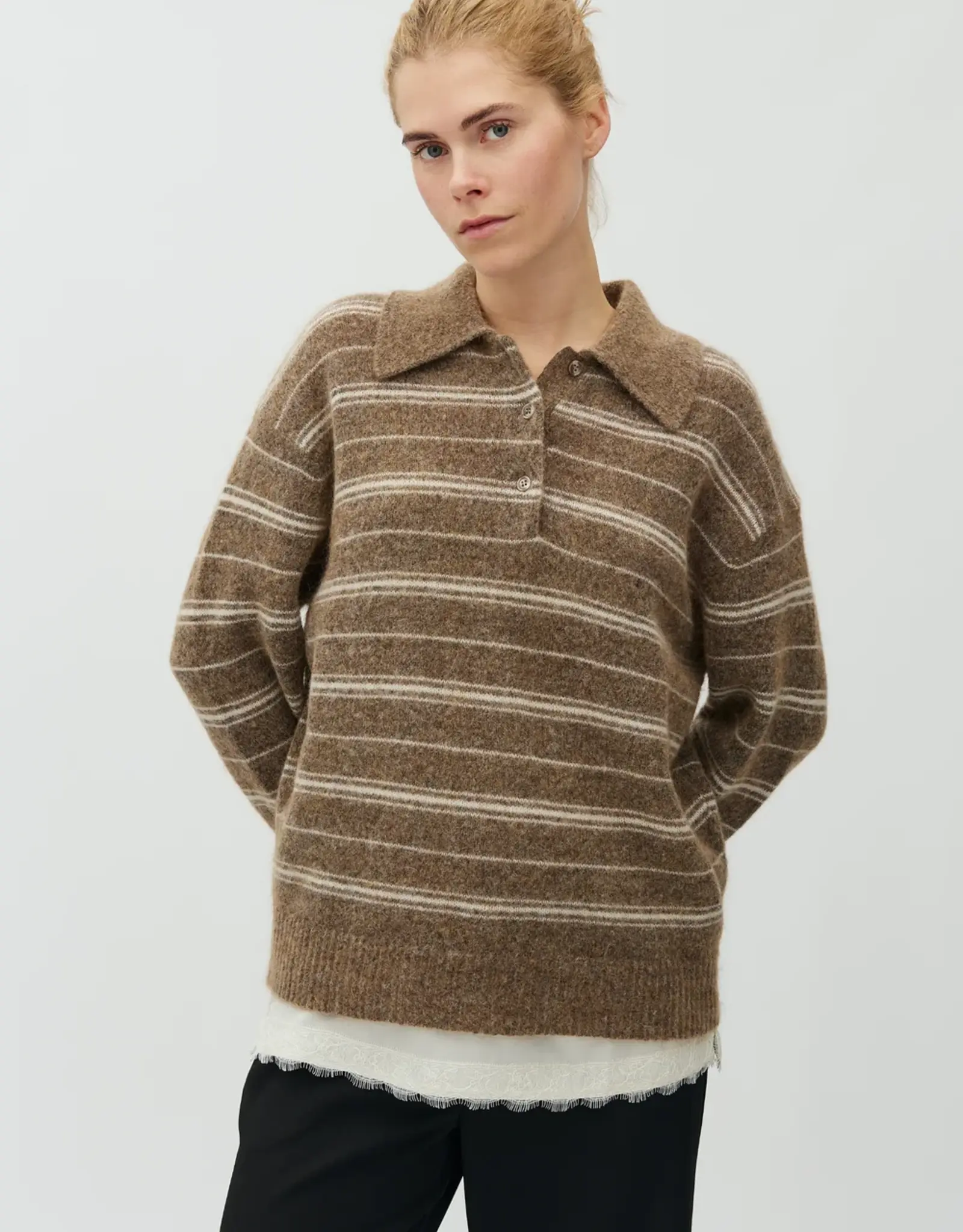 MbyM MBYM EMIN KNIT SWEATER - FALCON STRIPE