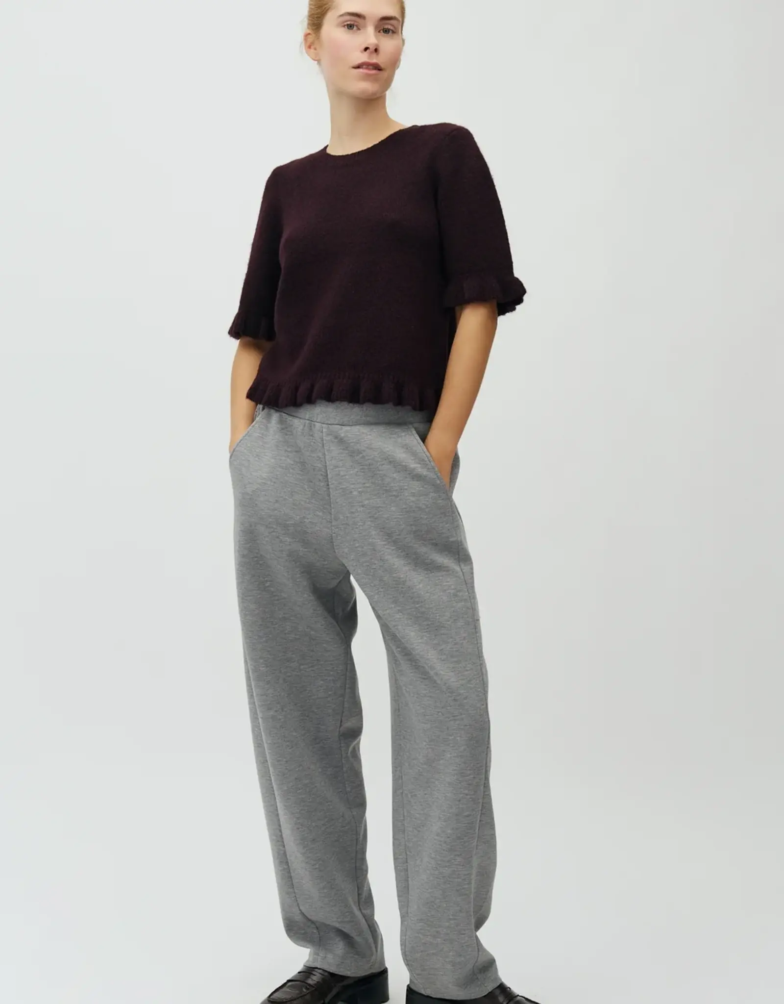 MbyM MBYM CARLA FRILL KNIT - DEEP PURPLE