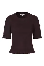 MbyM MBYM CARLA FRILL KNIT - DEEP PURPLE