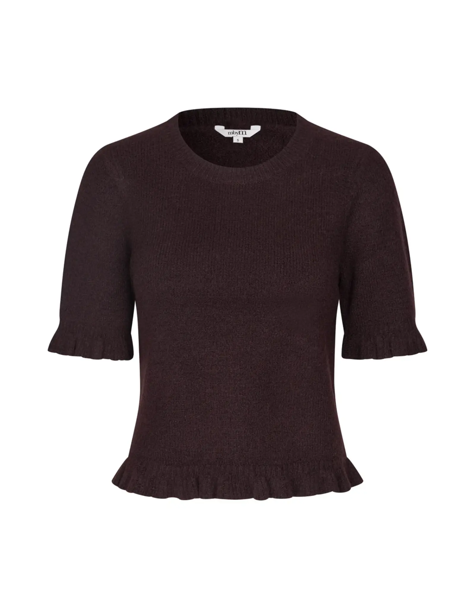 MbyM MBYM CARLA FRILL KNIT - DEEP PURPLE