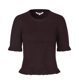 MbyM MBYM CARLA FRILL KNIT - DEEP PURPLE