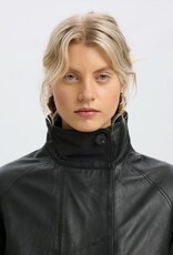 Selected Femme SELECTED FEMME ZENIA LEATHER JACKET - BLACK