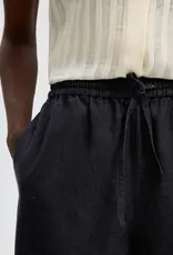 Selected Femme SELECTED FEMME BARREL WILLOW LINEN PANTS - D NAVY