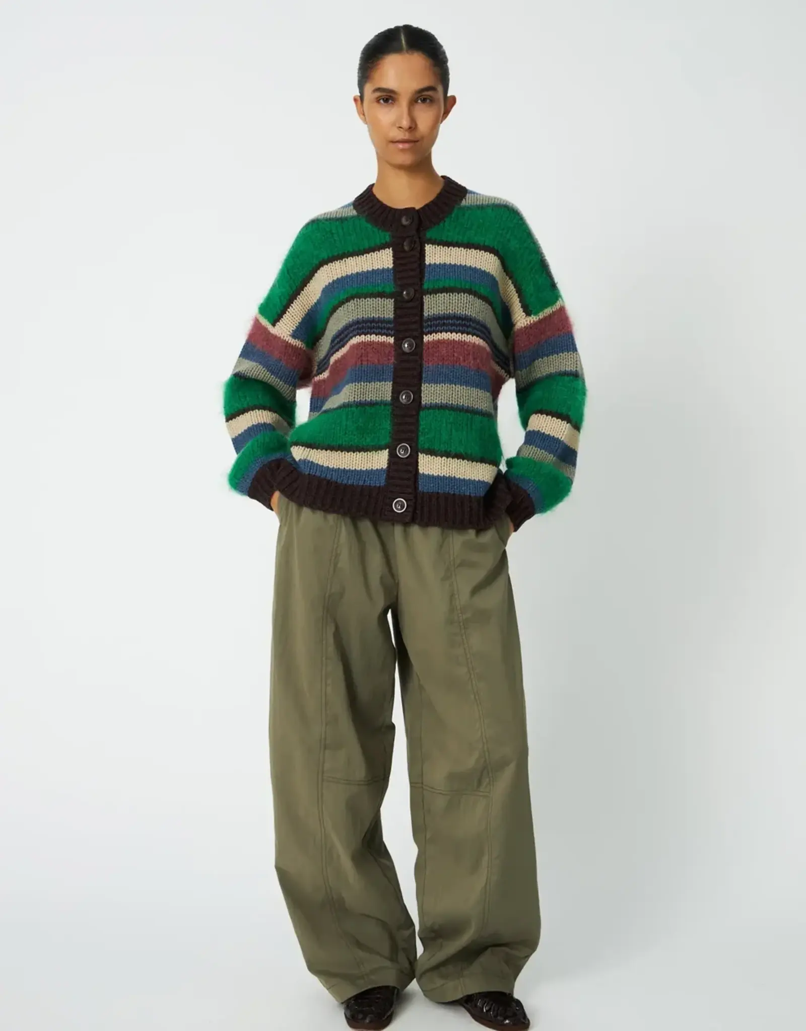 STELLA NOVA MULTI STRIPED CARDIGAN - MULTICOLOR