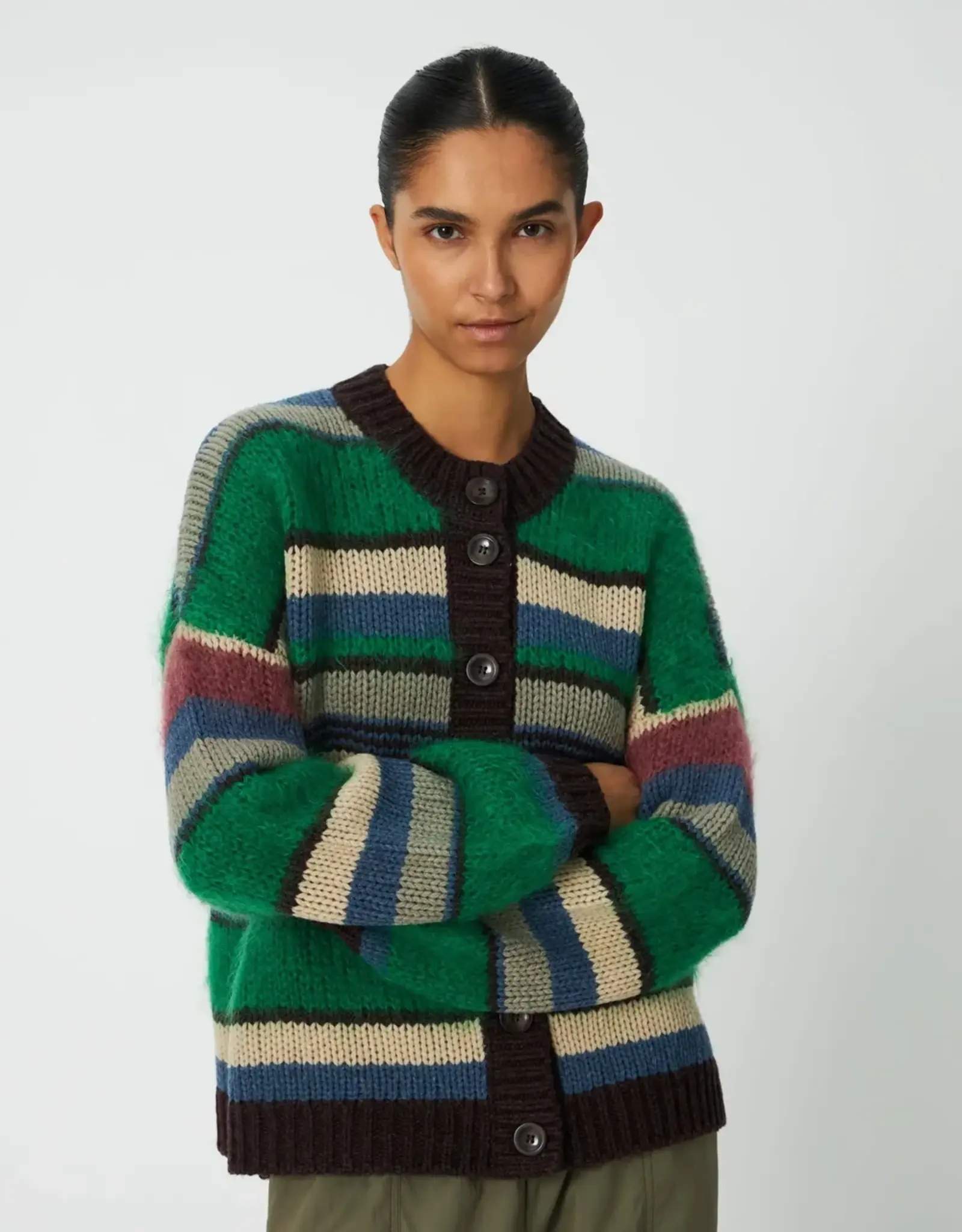 STELLA NOVA MULTI STRIPED CARDIGAN - MULTICOLOR