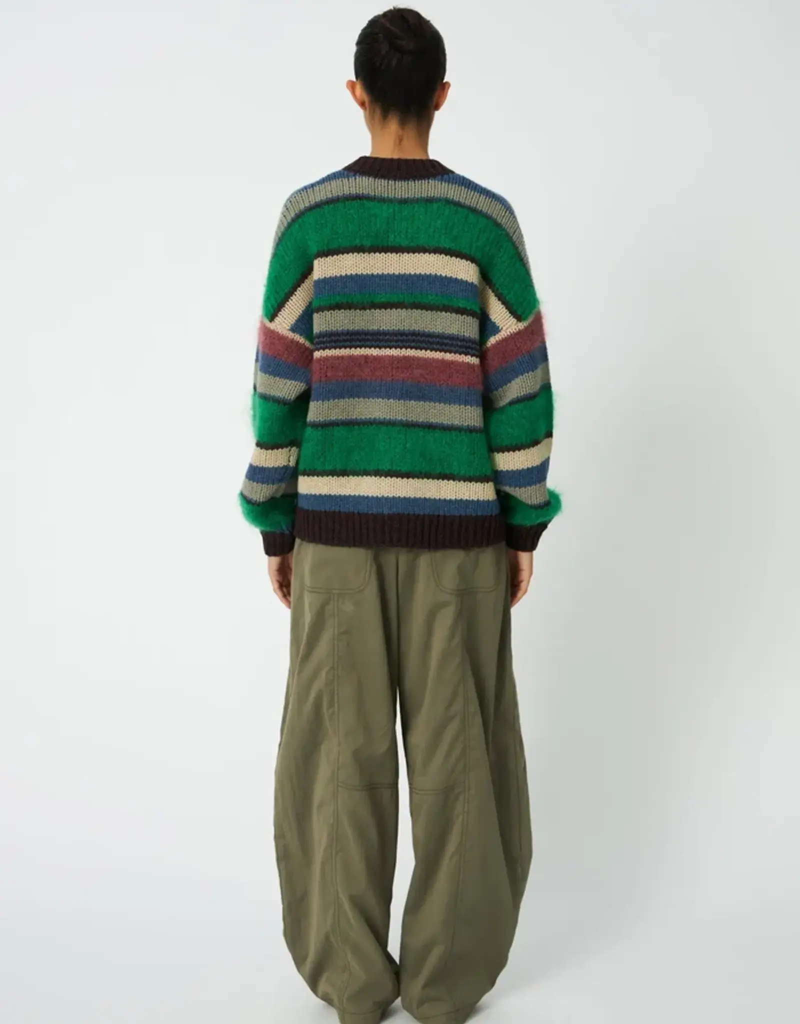 STELLA NOVA MULTI STRIPED CARDIGAN - MULTICOLOR