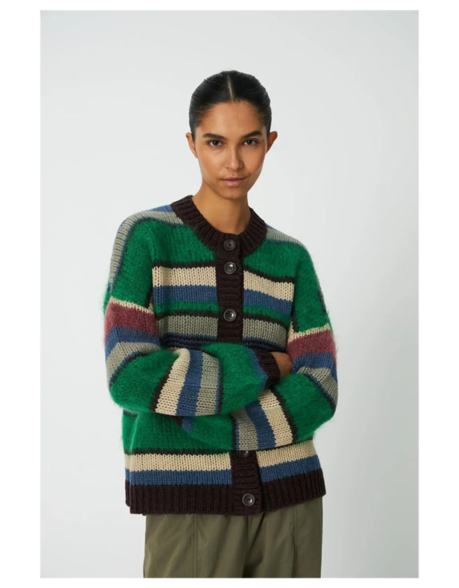 STELLA NOVA MULTI STRIPED CARDIGAN - MULTICOLOR