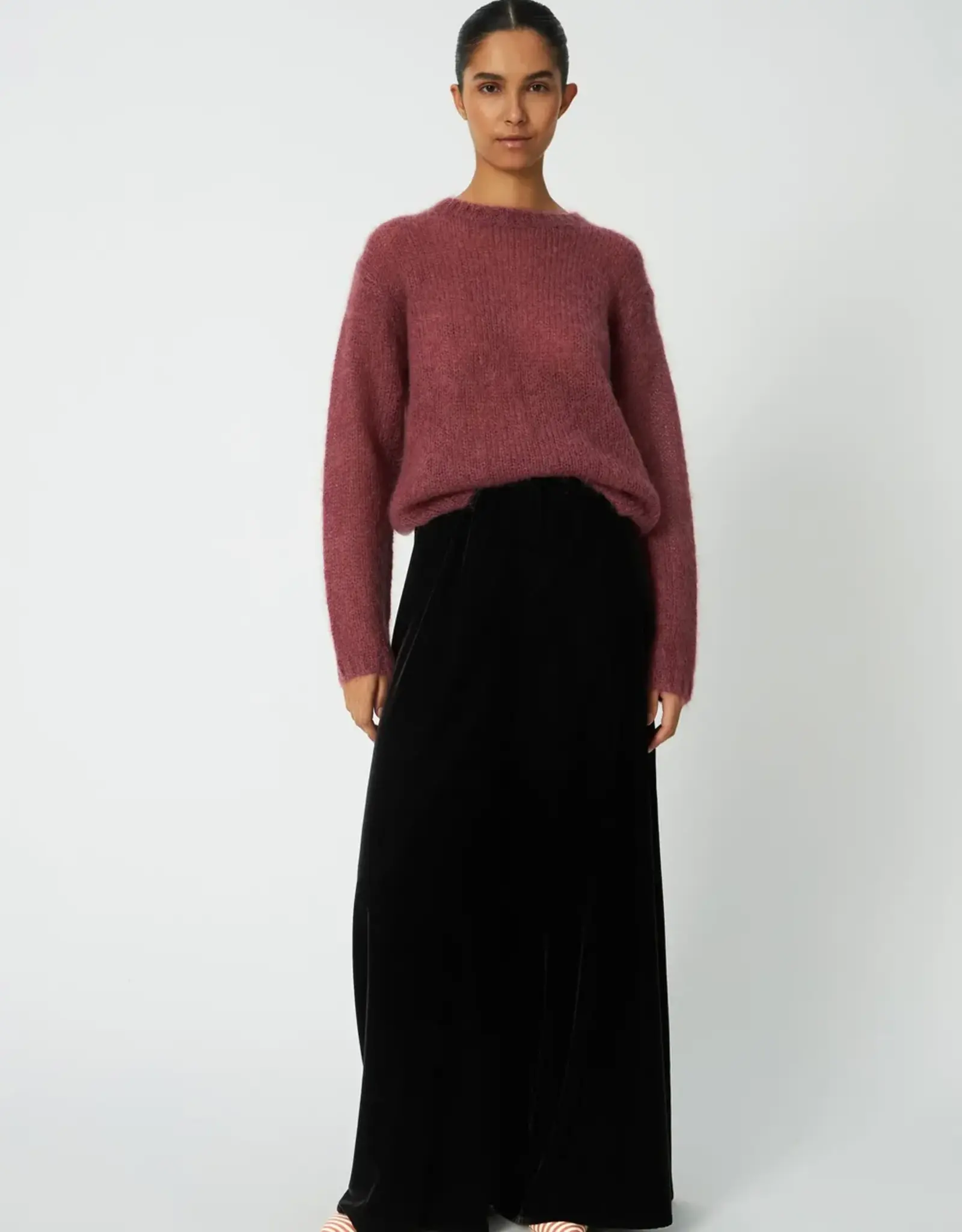 STELLA NOVA LUXURY MOHAIR SWEATER - ROSE DUST
