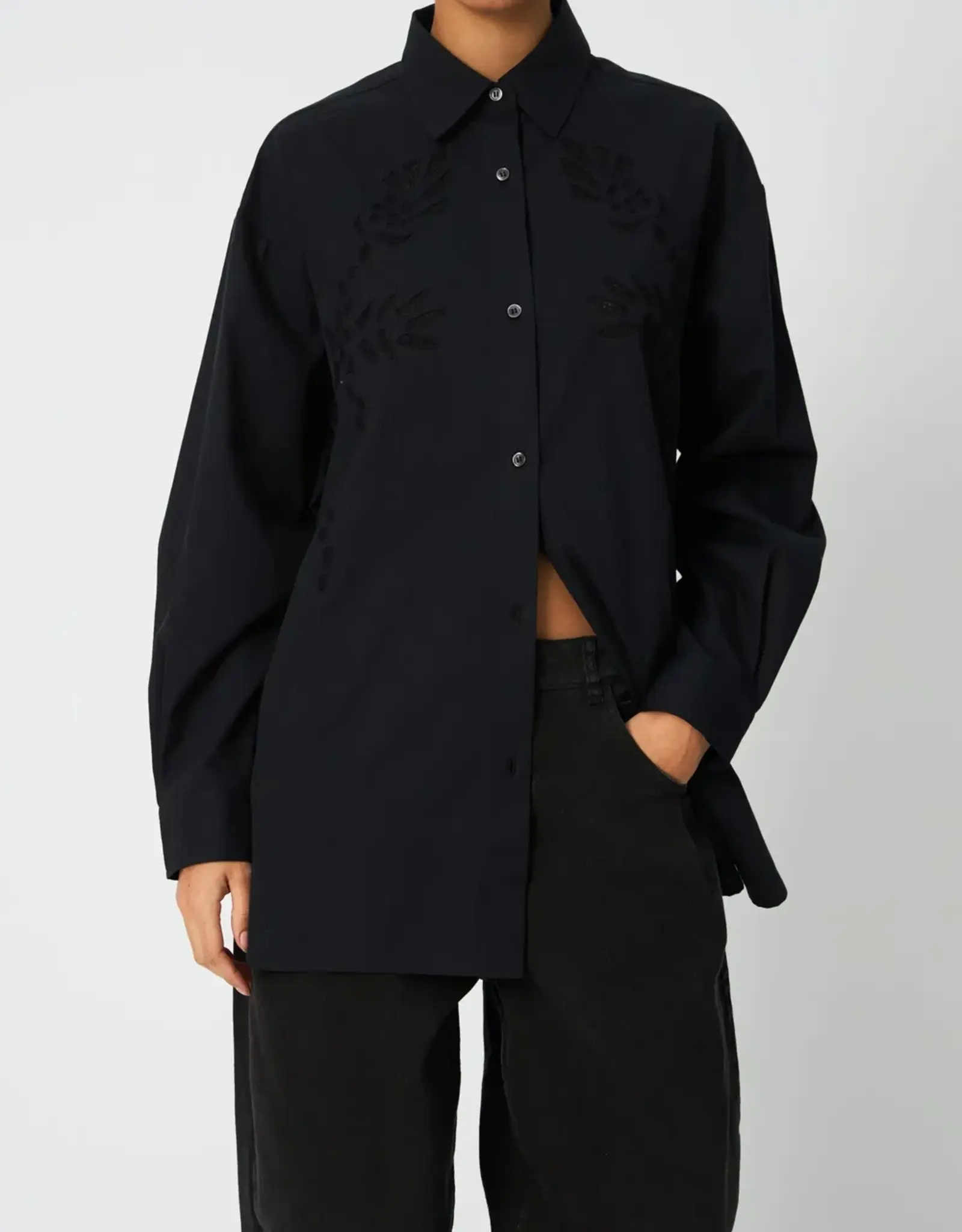 STELLA NOVA LOOSE SHIRT - BLACK