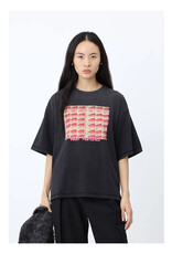 Won Hundred WON HUNDRED TSHIRT HOUSTON KISSES - WASHED BLACK
