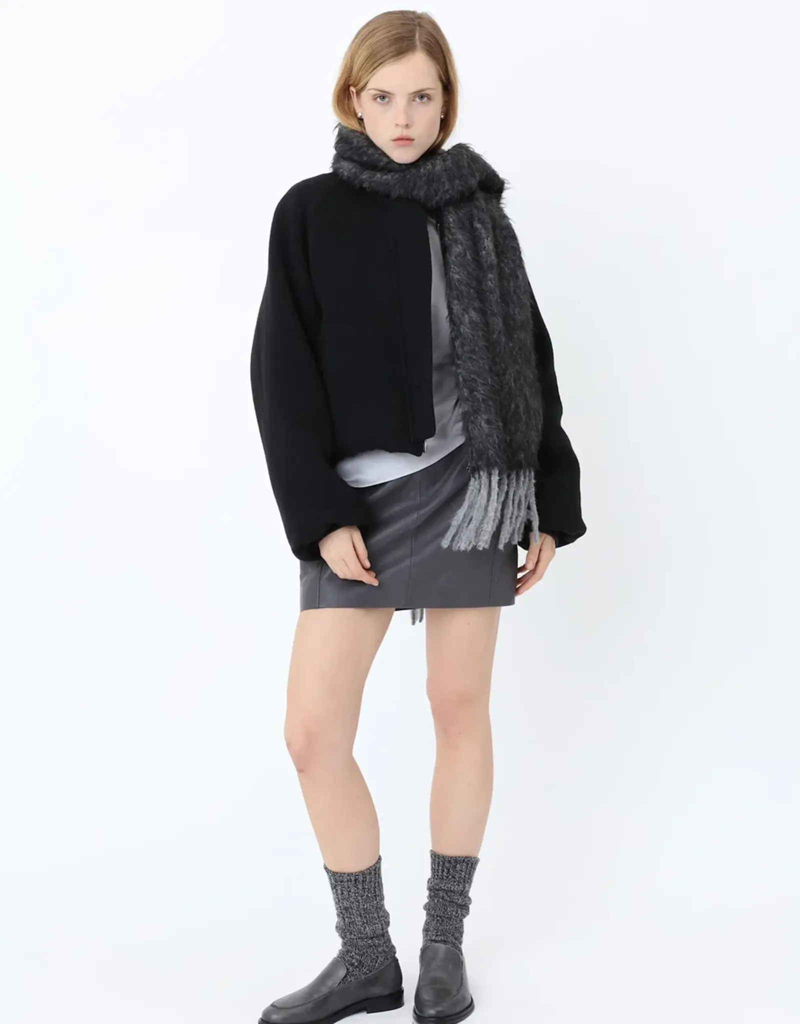 Won Hundred WON HUNDRED BOMBER JACKET OLA - BLACK