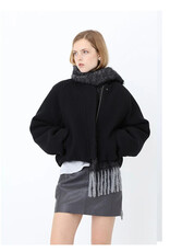 Won Hundred WON HUNDRED BOMBER JACKET OLA - BLACK