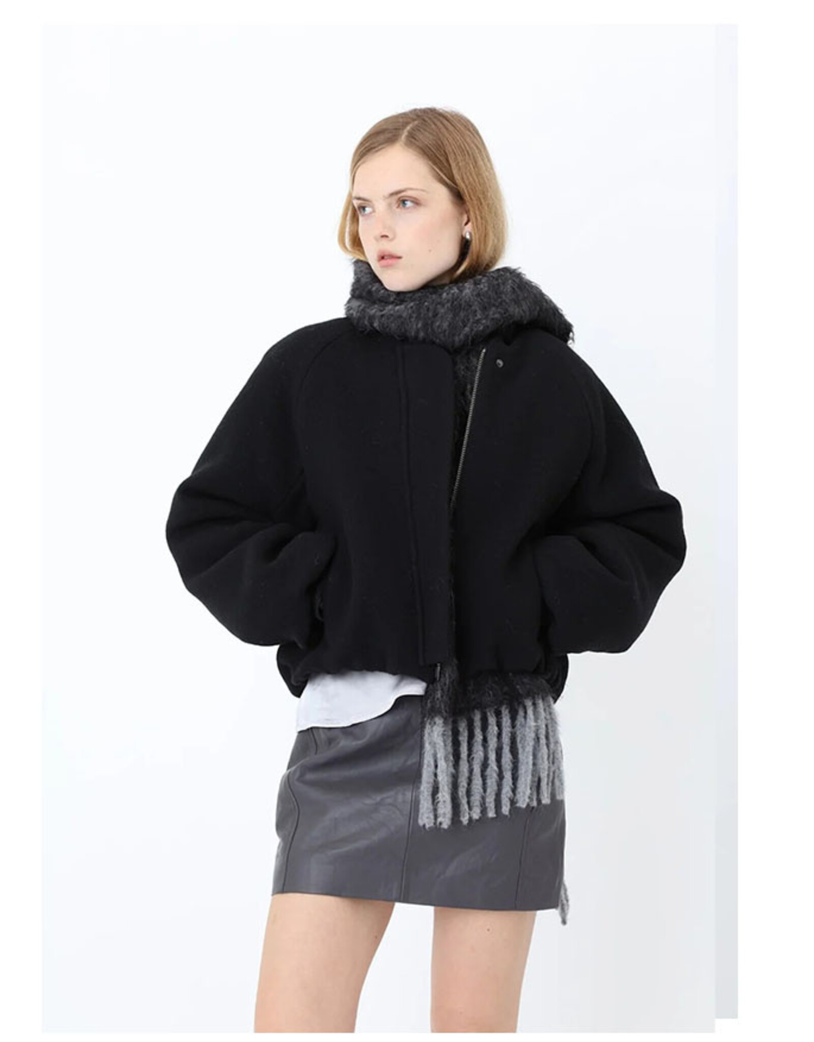 Won Hundred WON HUNDRED BOMBER JACKET OLA - BLACK