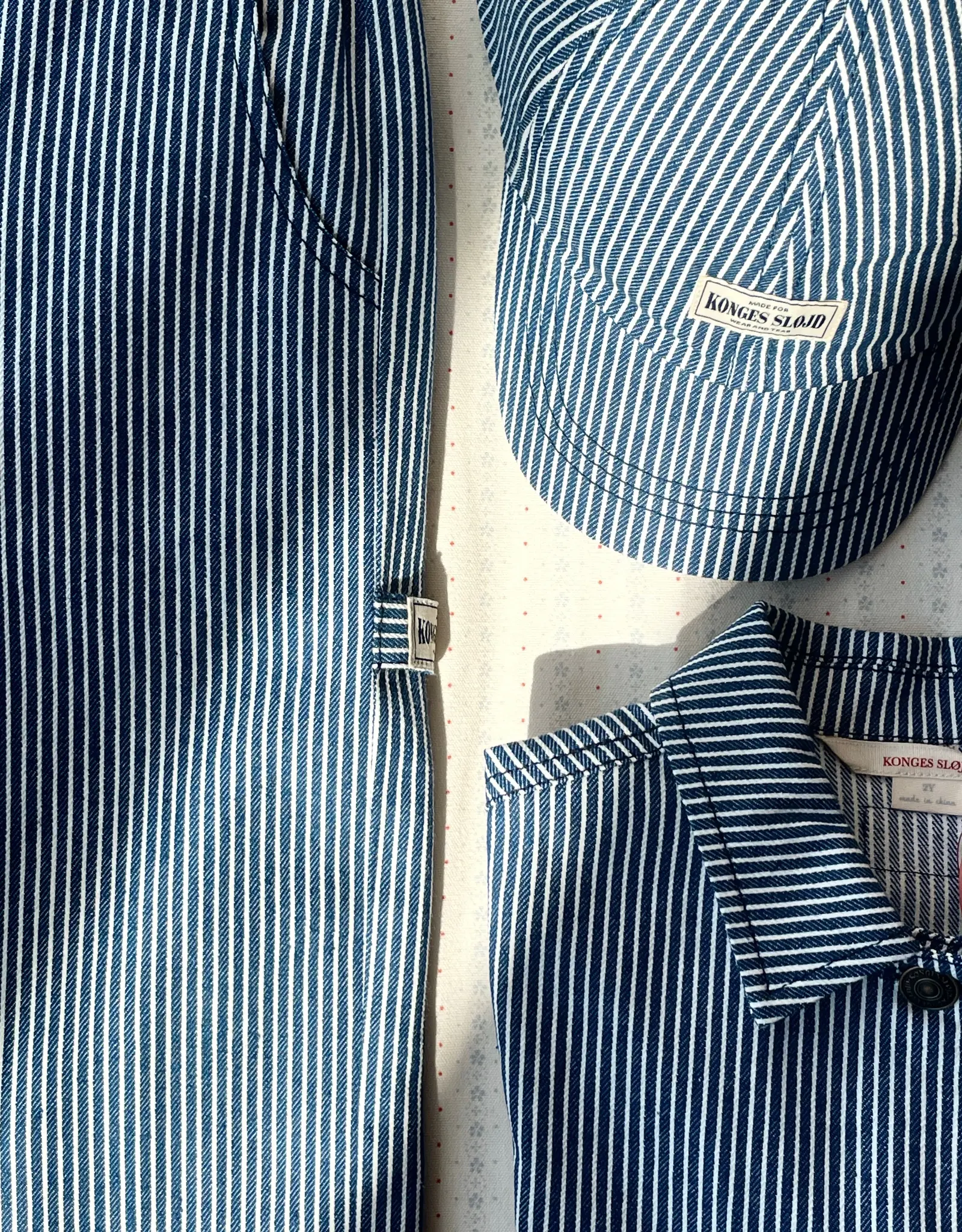 Konges Sløjd KONGES SLØJD LUC PANTS - BLUE STRIPE