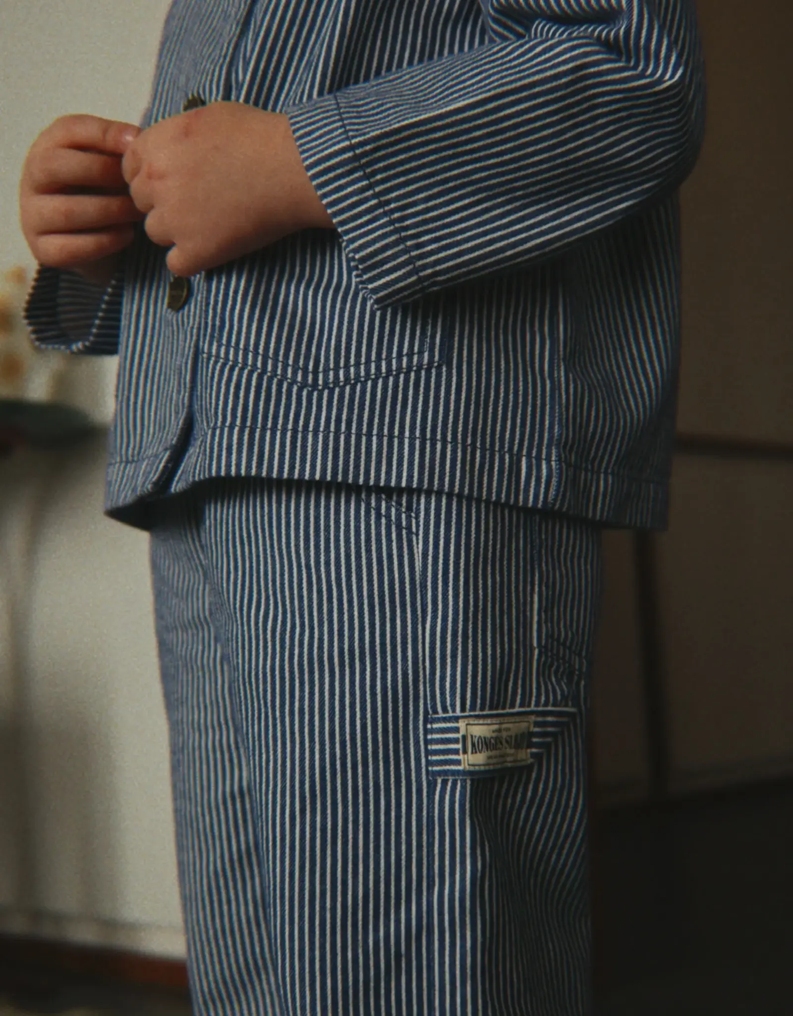 Konges Sløjd KONGES SLØJD LUC PANTS - BLUE STRIPE