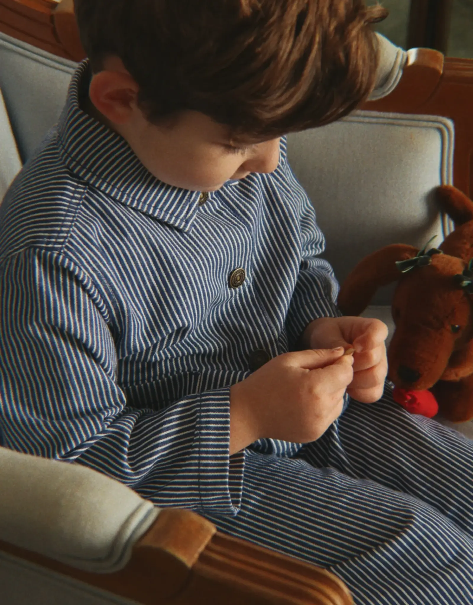 Konges Sløjd KONGES SLØJD LUC PANTS - BLUE STRIPE
