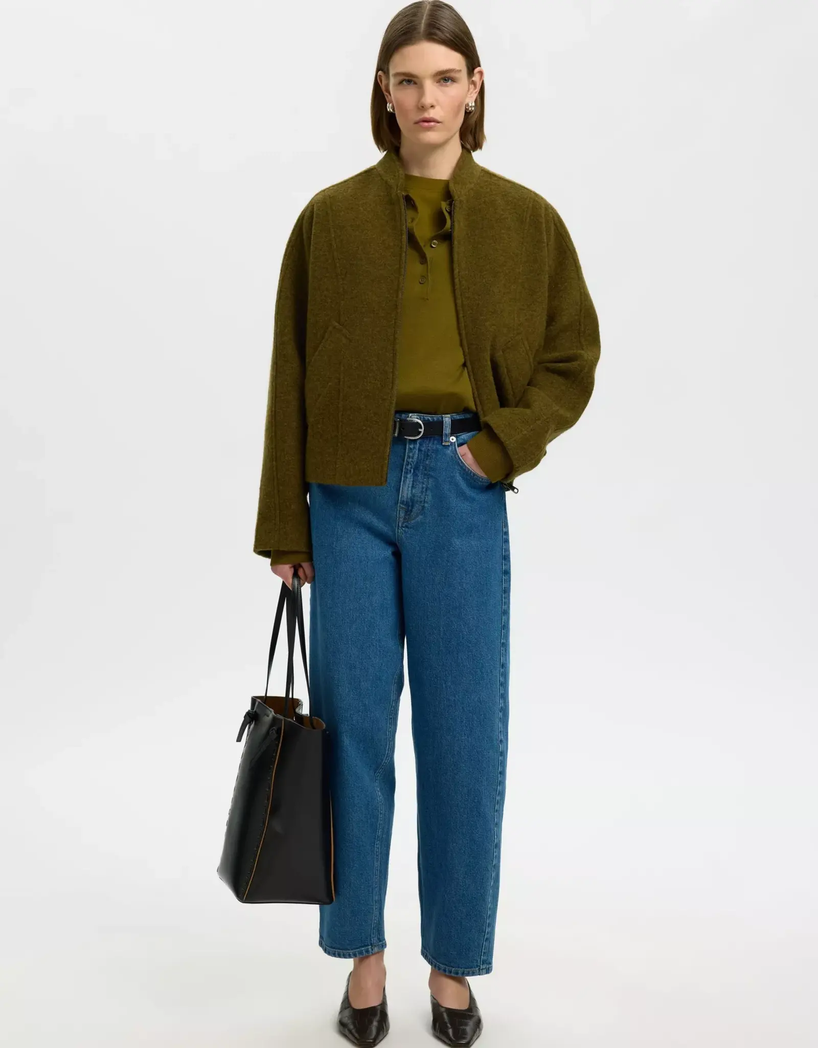 SF Jacqueline Wool Jacket Green