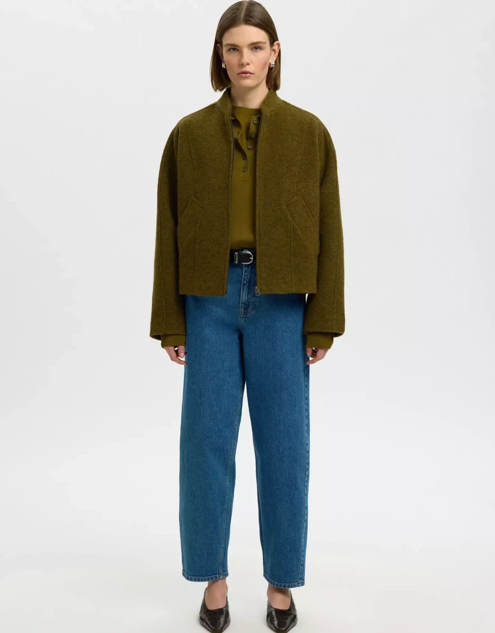 SF Jacqueline Wool Jacket Green