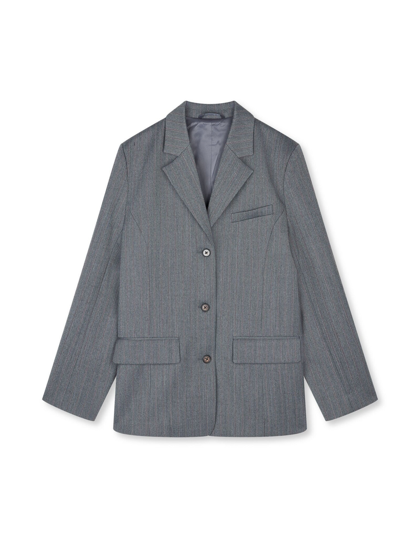 Mads Norgaard MADS NØRGAARD HERRINGBONE BLAZER - GREY