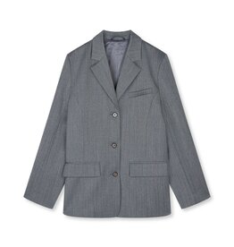 Mads Norgaard MADS NORGAARD HERRINGBONE BLAZER - GREY