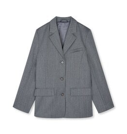 Mads Norgaard MADS NØRGAARD HERRINGBONE BLAZER - GREY