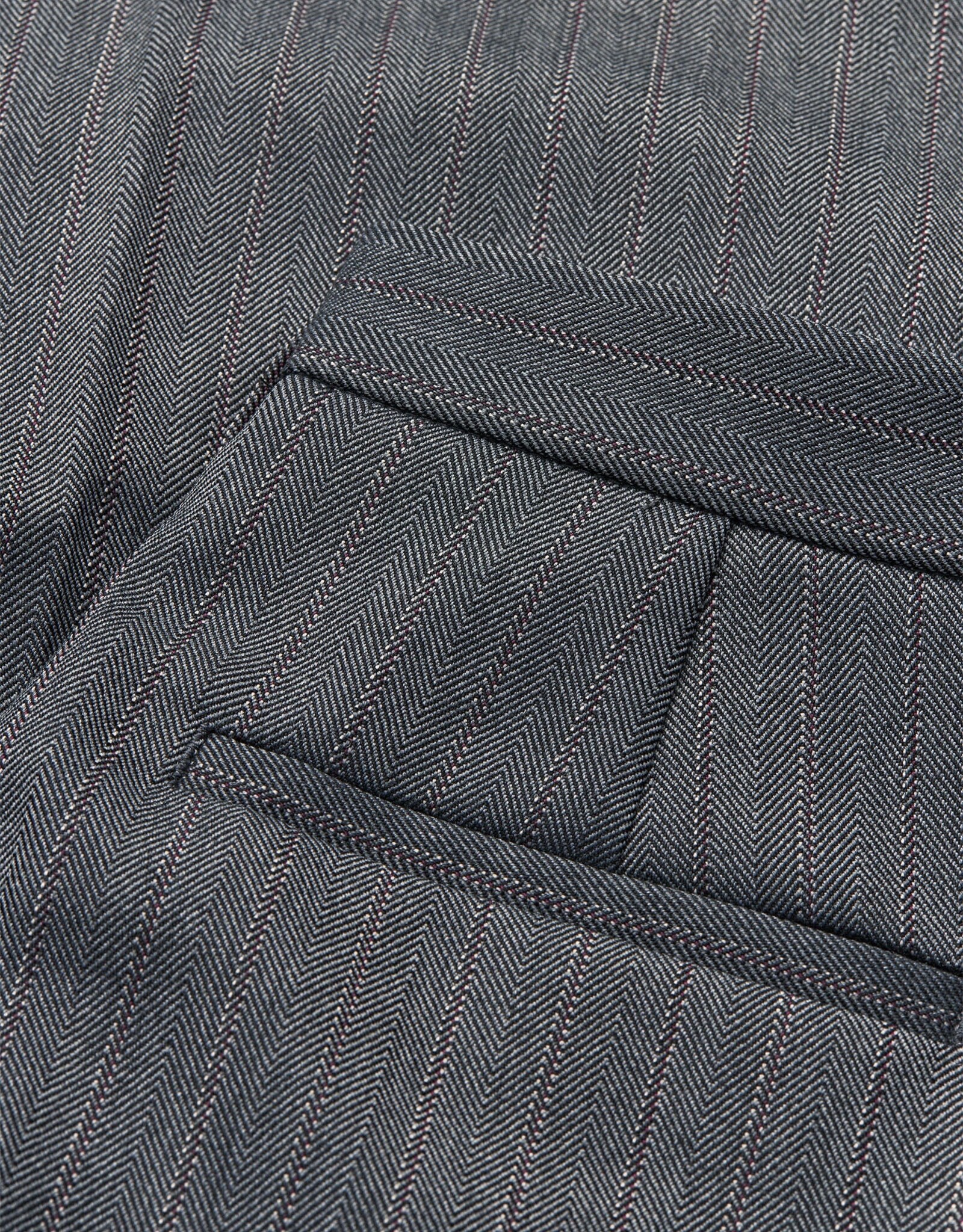 Mads Norgaard MADS NØRGAARD HERRINGBONE PANTS - GREY