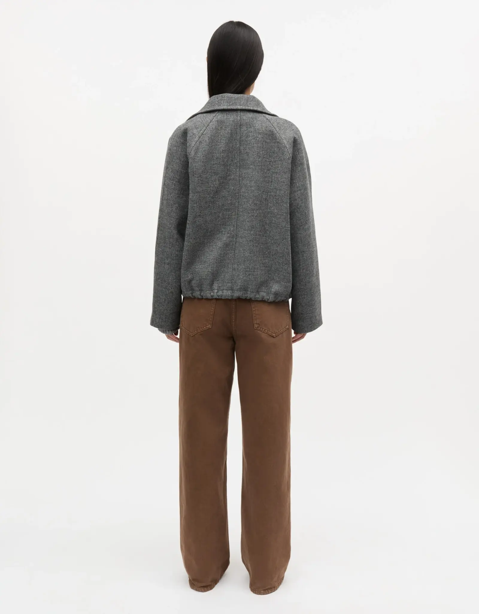 Mads Norgaard MADS NØRGAARD BOND WOOL JACKET - GREY