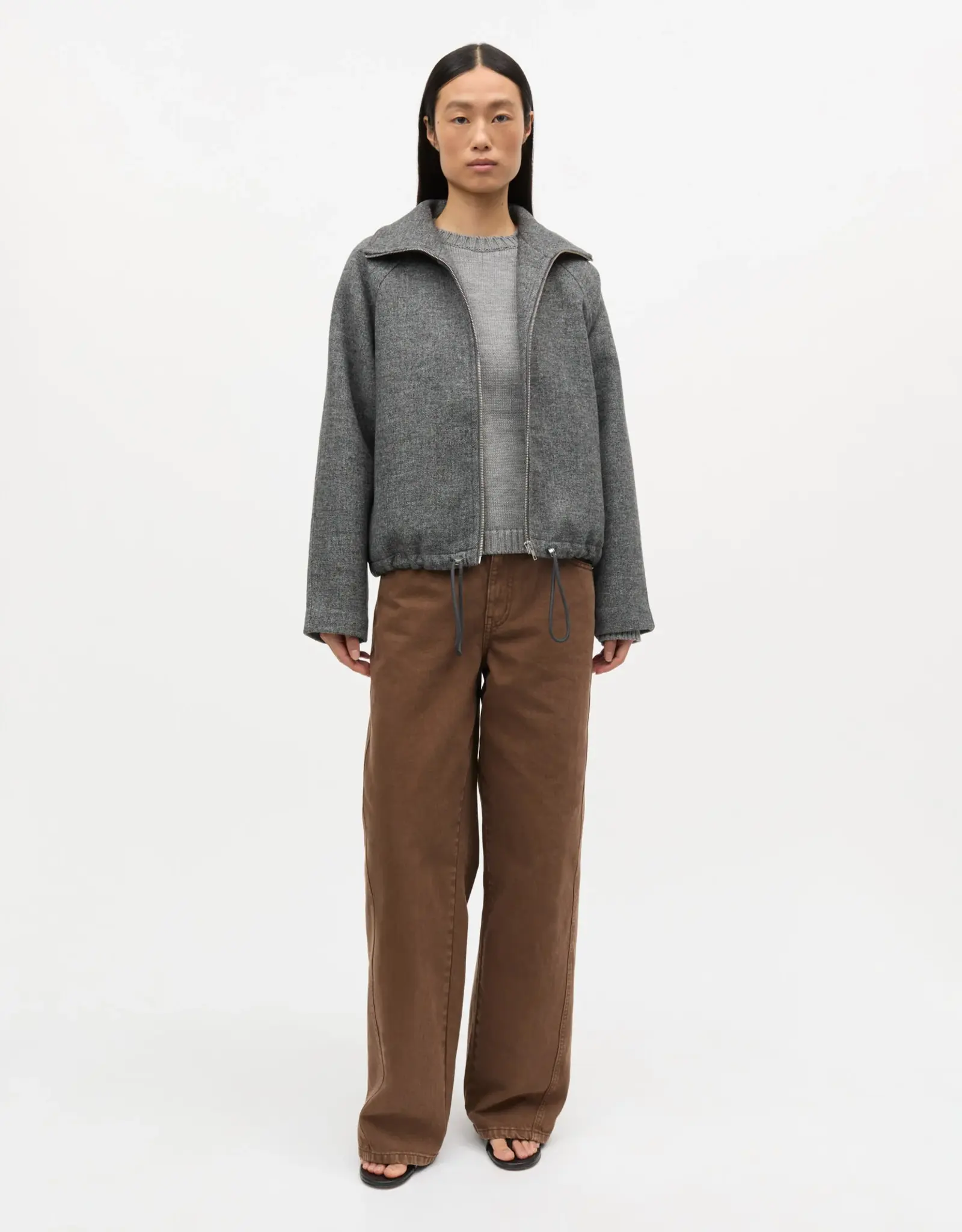 Mads Norgaard MADS NØRGAARD BOND WOOL JACKET - GREY