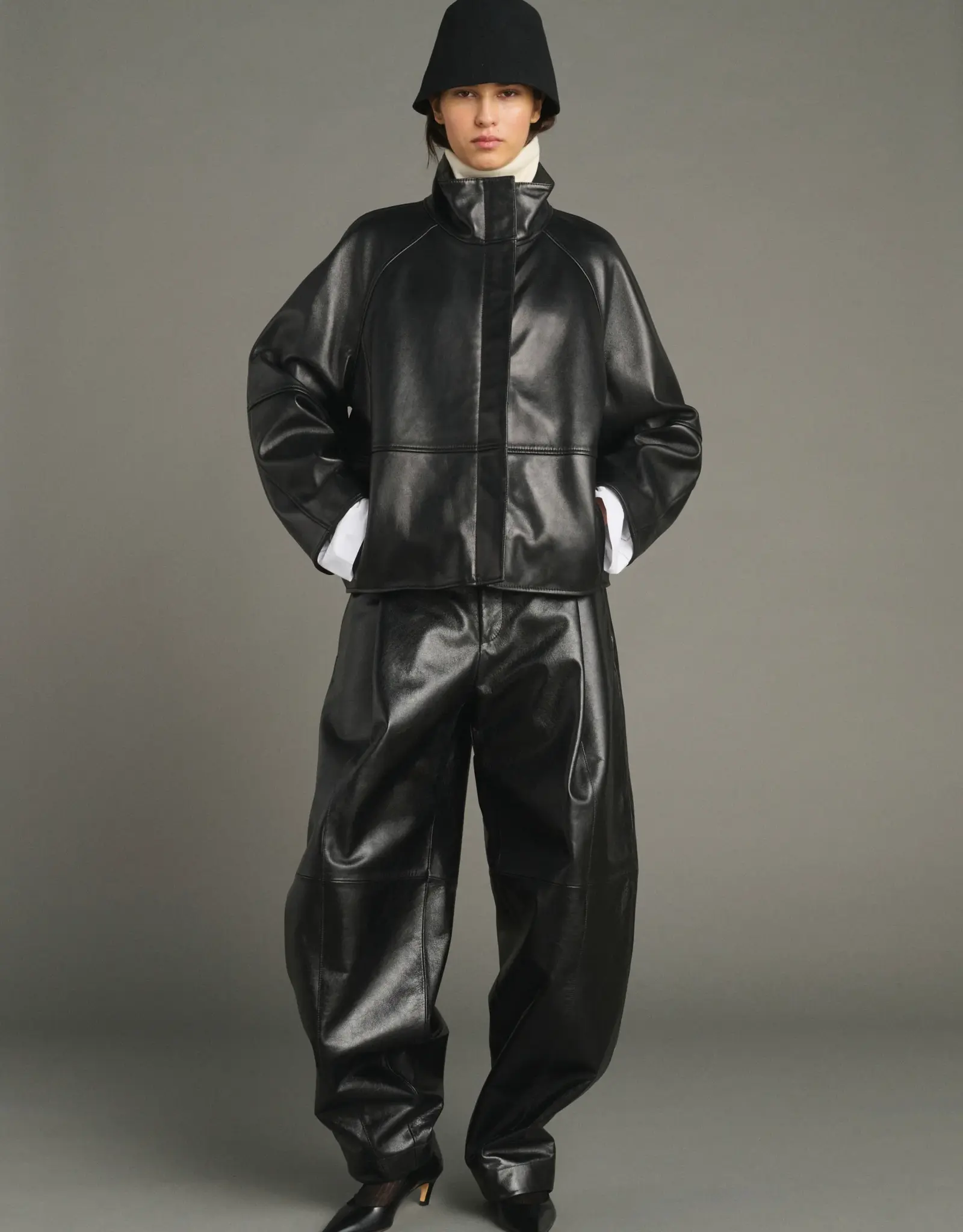 soeur SOEUR GAMMA LEATHER JACKET - BLACK