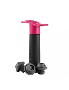 Le Creuset wijn vacuum pomp + 3 stoppen (roze)