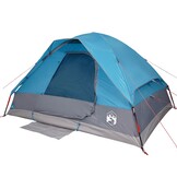 Koepeltent 2-persoons waterdicht blauw