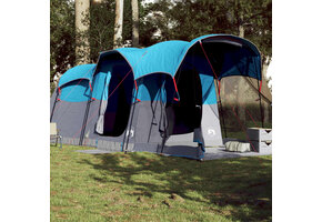 Tunneltent voor gezin 8-persoons waterdicht blauw