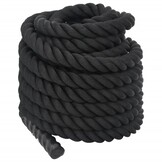 Battle Rope Zwart 12 m 9 kg Polyester