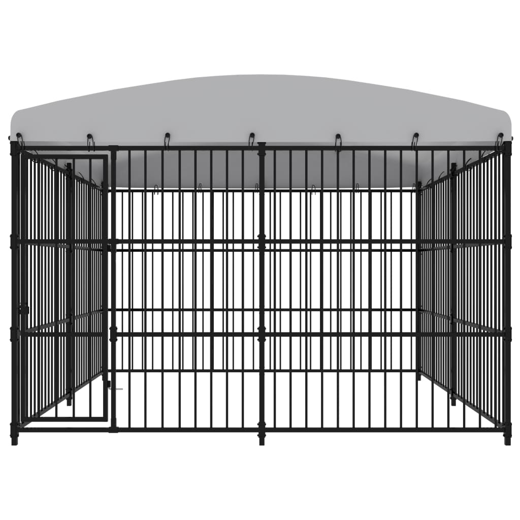 Hondenkennel voor buiten met dak 300x300x210 cm